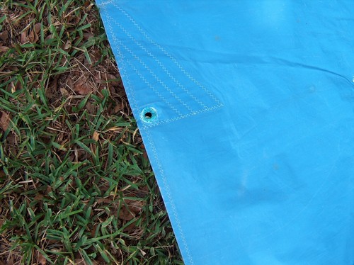 Hobie 16 Sail Main And Jib - Heavy Rust Stains - needs some repairs - Picture 5 of 23