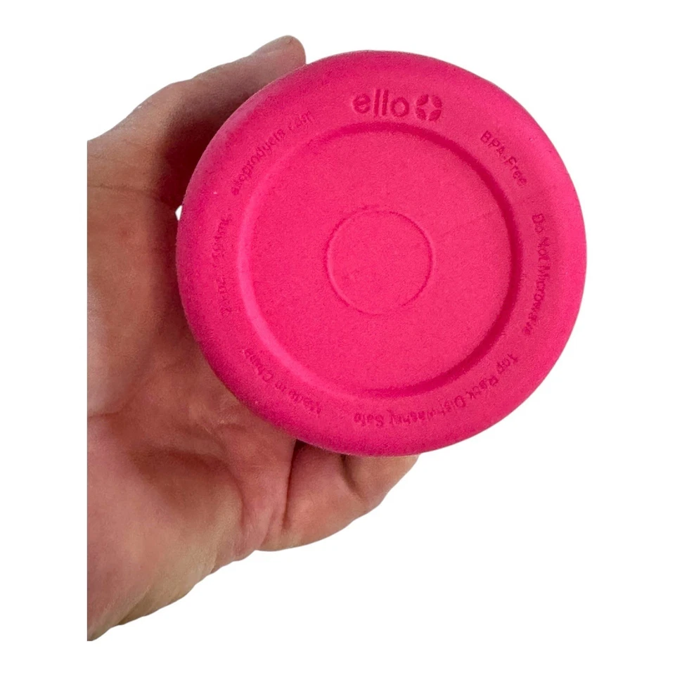 Botella de agua de vidrio sindicado libre de BPA Ello con funda de silicona rosa tapa a prueba de fugas Foto 4 de 4