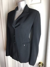 Tahari Arthur Levine Women's Black Blazer- Jacket - Zippered Pockets-- size 8