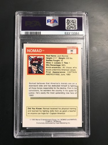1990 Marvel Universe PSA Graded Cards Impel - Pick - Picture 113 of 219