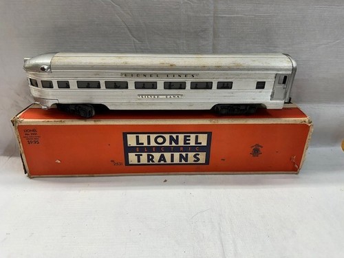 Lionel Lines 2531 Silver Dawn Illuminated Observation Car O Gauge