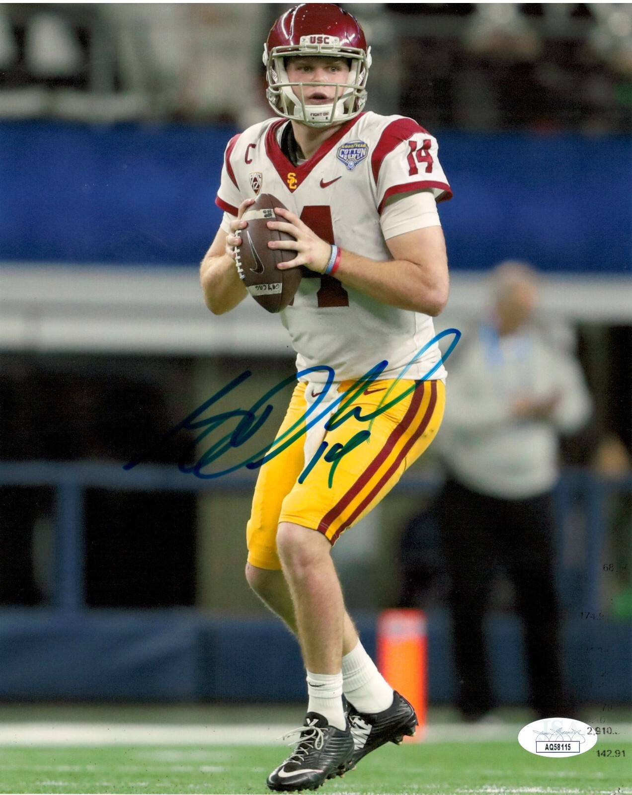 Sam Dornald Autographed Signed USC Trojans JSA Authentic Sam Darnold 8x10 Photo 