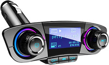 1 Cargador De Carro Para Celulares Con Blutu Bluetooth Musica Radio FM Llamadas