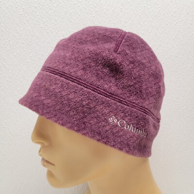 Columbia Purple Omni-Heat Thermal Reflective Fleece Beanie