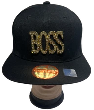 BOSS Gold Diamond Hip hop Snapback Adjustable Baseball Cap Hats Wholesale LOT