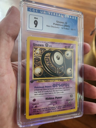 Unown [O] (1st Edition) graded CGC 9 for sale on eBay