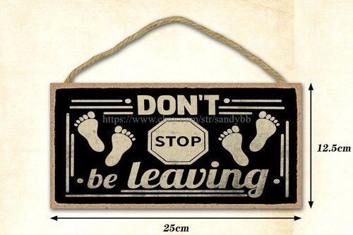 letrero madera decorativo masía para no dejar de salir divertido bienvenida diciendo - Imagen 2 de 2
