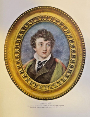 1911 Vintage Magazine Illustration Poet Lord Byron