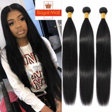 4Bundles 400G Peruvian 8A Unprocessed Virgin Human Hair Extensions Straight Weft