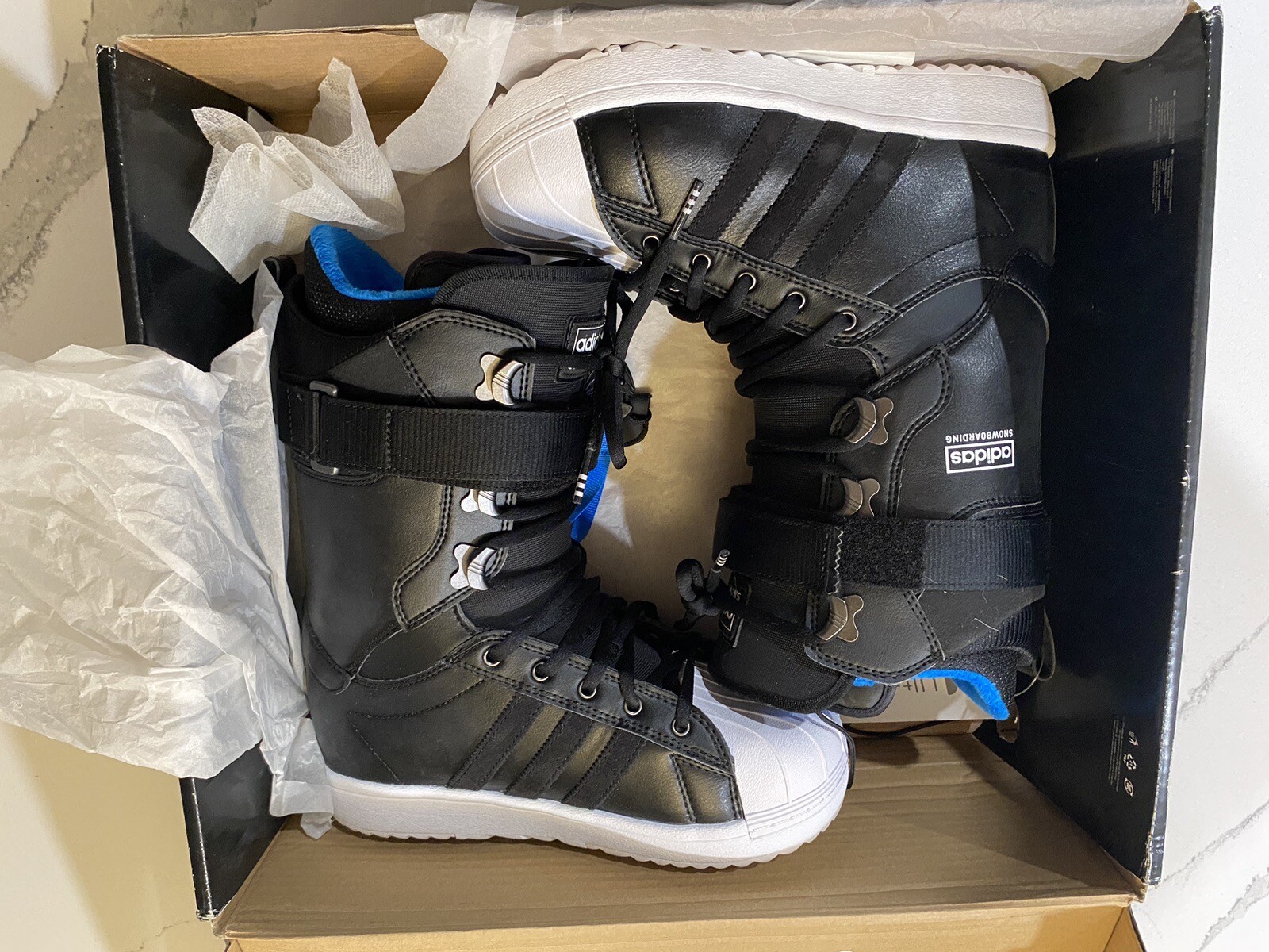 NWT Adidas Superstar Mens Snowboarding Boots Size US 7 Color Black/white 🤘👀 eBay