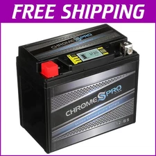 Chrome Pro-BS 12V Maintenance-Free Battery: Ideal for ATV, Motorcycle & Scooter