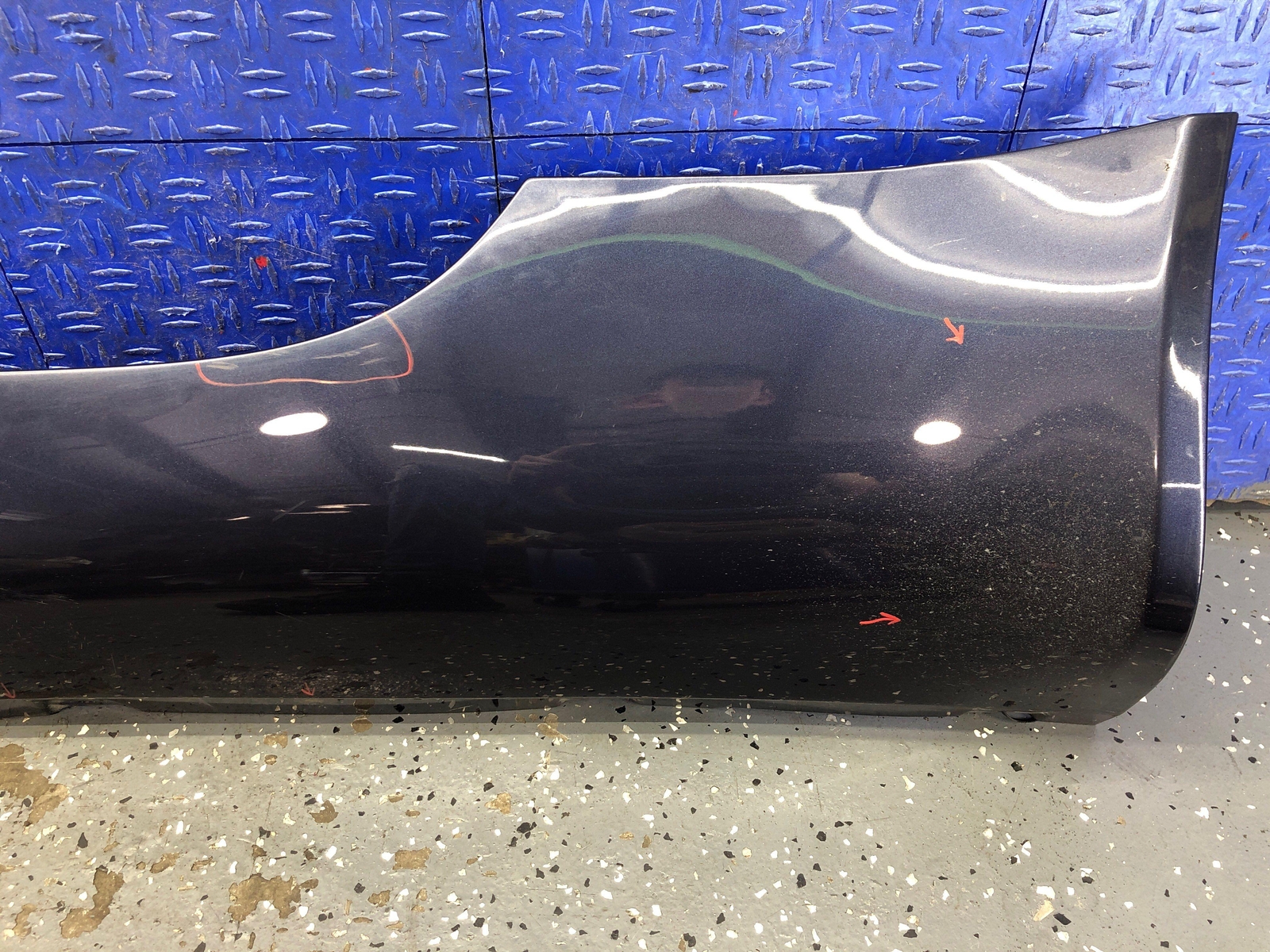 2006-2018 ASTON MARTIN VANTAGE V8 LEFT SIDE SKIRT ROCKER MOULDING BLUE SAPPHIRE