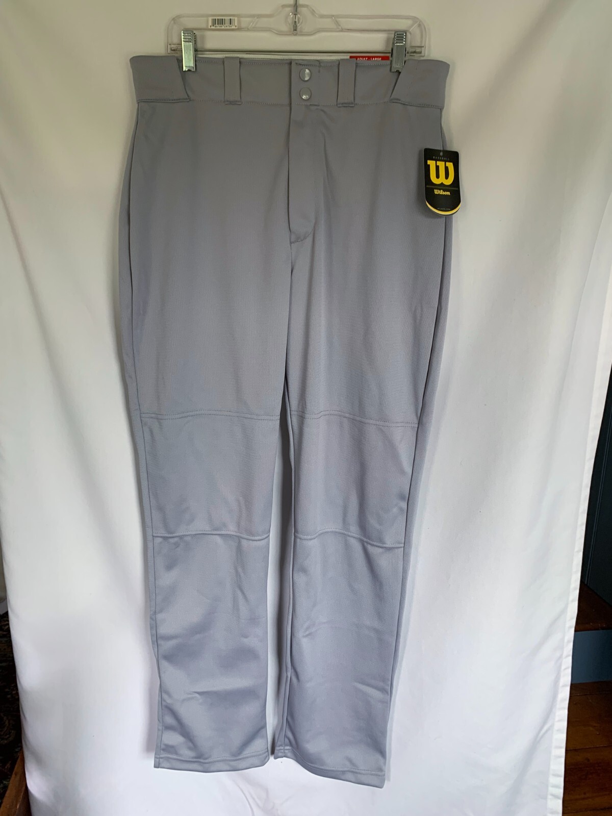 NEW Wilson Mens Adult Large Relaxed Fit Baseball Pants GRAY Open Bottom eBay