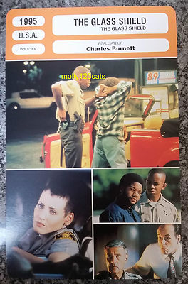 US Polizei Krimi Das Glasschild Eiswürfel französischer Film Sammelkarte