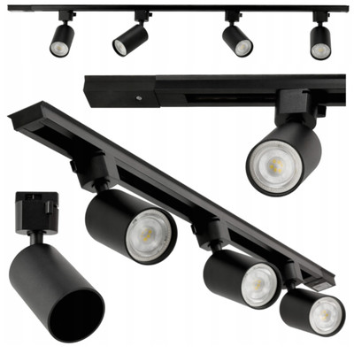LED Schienensystem 1Phasen 230V Schienenleuchte Spot Strahler GU10 SET