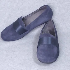 VIONIC WOMENS BRIDGET  FLATS *NEAR MINT BLUE SUEDE ORTHOTIC SUPPORT
