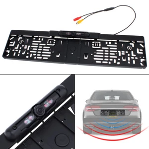 Waterproof EU License Plate Car Rear View Backup Camera 4 IR Night Vision Cam