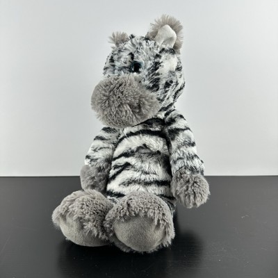 TY Cuddlys Attic Treasures Zahari Zebra Plush Beanie Babies Blue