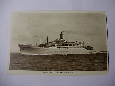 N477 - ORIENT LINE - SS ORSOVA - Postkarte 