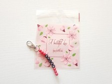 Custom Beaded Name Keychain, Personalized Name Keychain, Custom Backpack Tag.