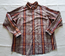 Cremieux Long Sleeve Shirt Men's XLT Button Up Plaid Paisley Multi-Color New