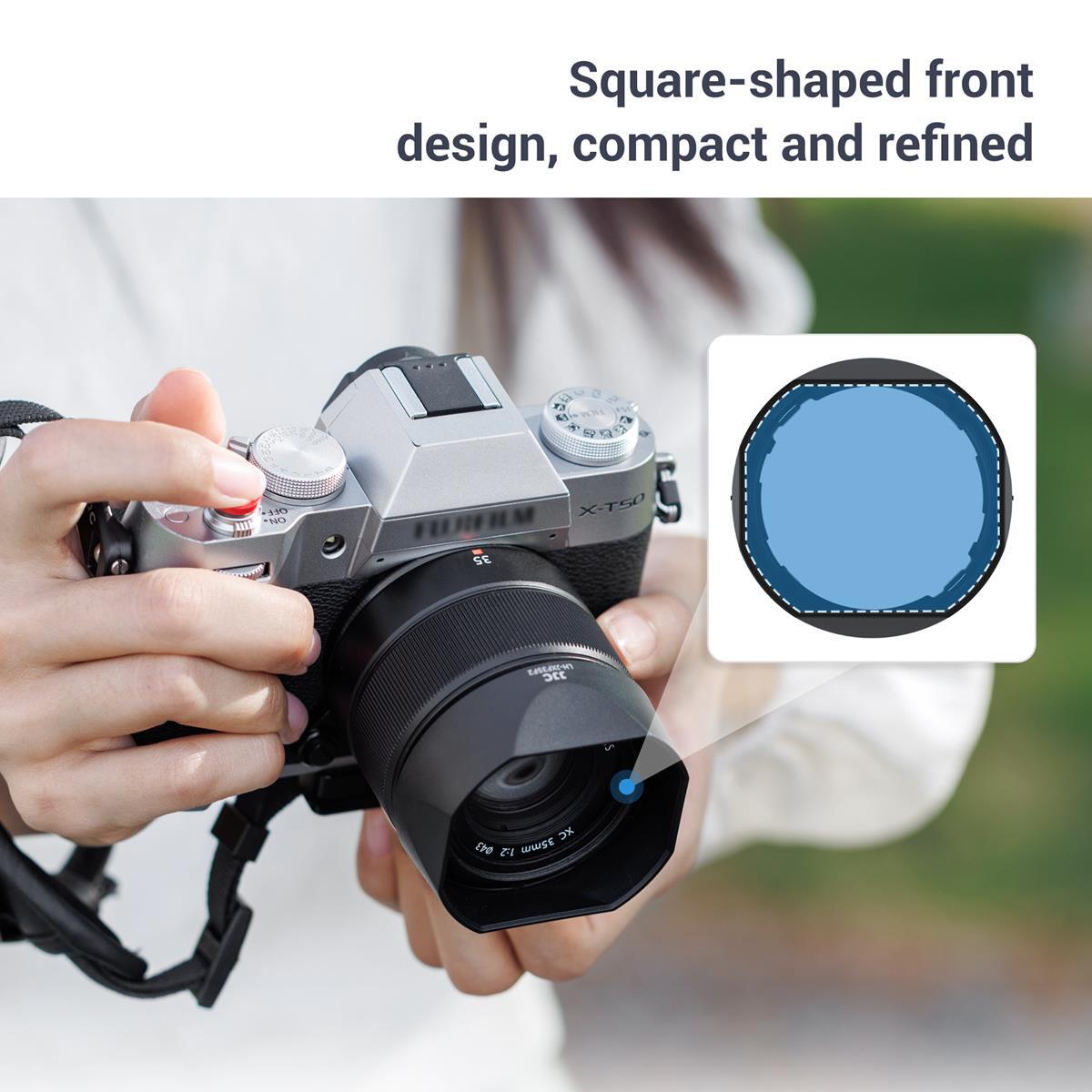 フェイズ2 Reversible XC 35mmf/2 Lens hood For Fujifilm XF 23mm f/2 R WR / XF