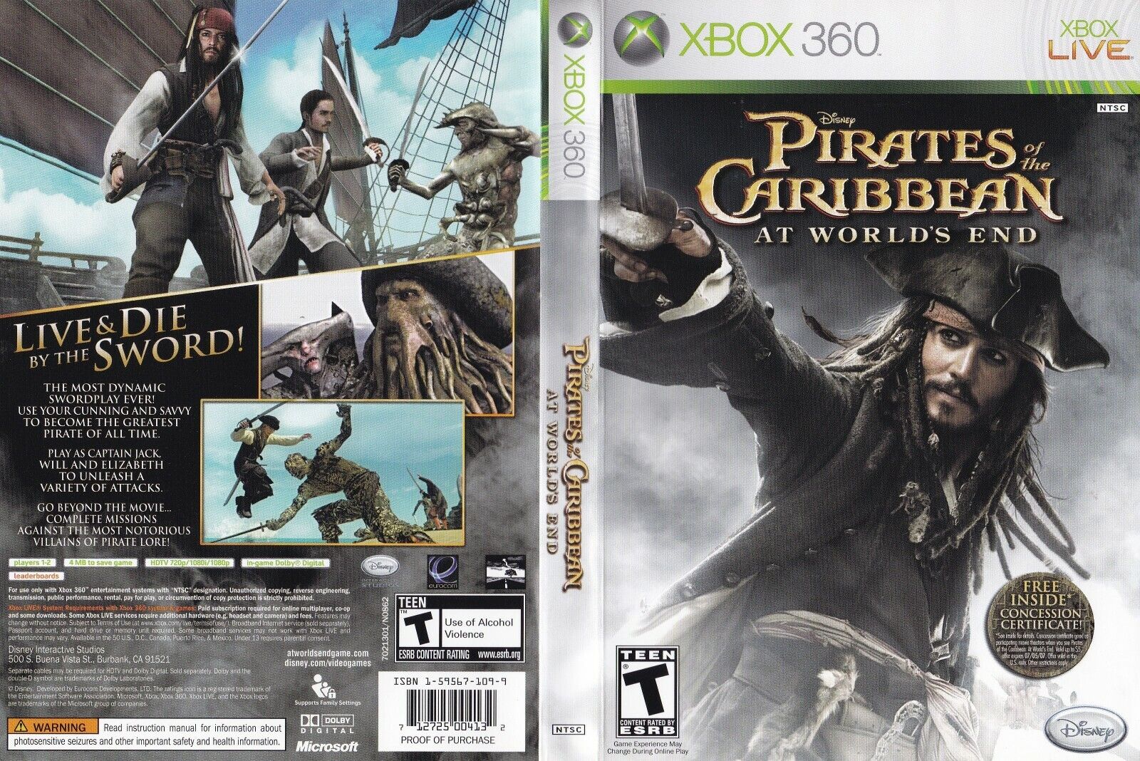 Pirates of the Caribbean At World's End - Xbox 360 