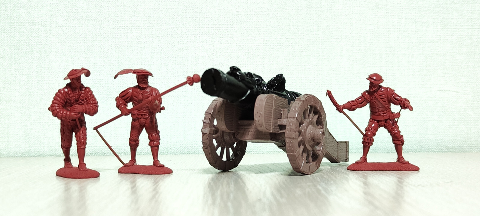 Hobby Bunker Toy Soldiers Artillery Of The Landsknehts With Crew Scale