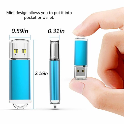 3 Pack USB Flash Pen Thumb Drive Memory Stick 1/2/4/8/16/32/64GB Red/Black/Blue - Picture 6 of 12