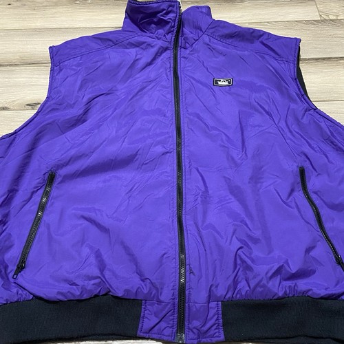 Vintage Woolrich Jacket 2XL XXL Blue Teal Purple Ski Coat Lined Vest Hooded - Picture 7 of 9