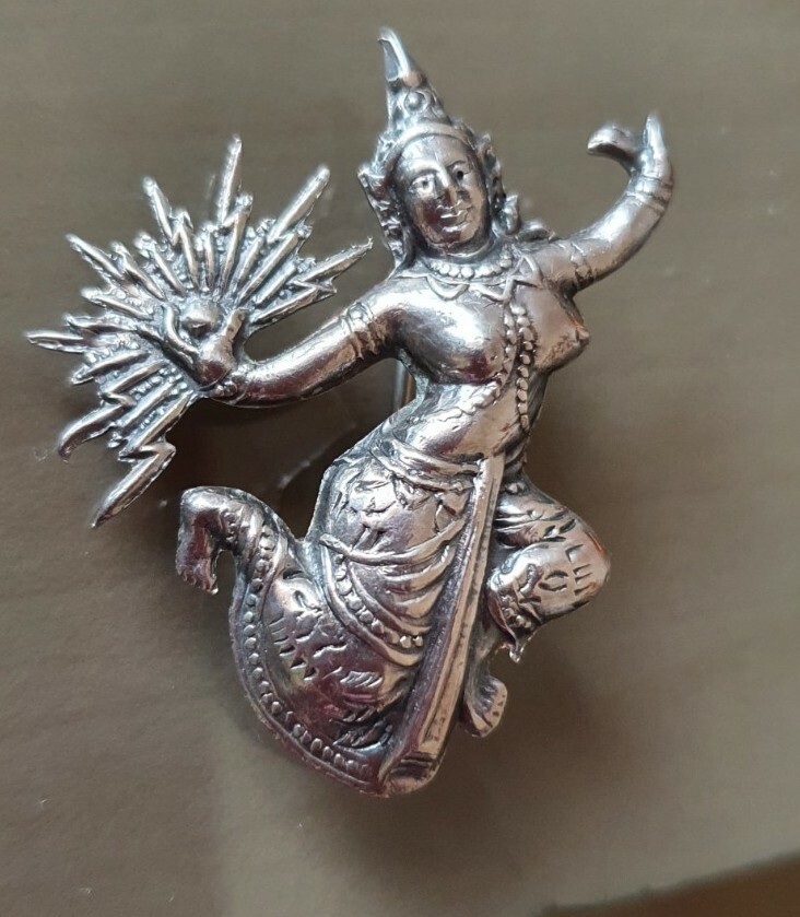 5 Grams Sterling Silver Solid Dancer Vintage Broo… - image 8