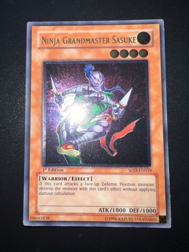 Ninja Grandmaster Sasuke SOD-EN019 Ultimate 1a Edición en muy buen estado/casi como nuevo Yugioh - Imagen 5 de 6