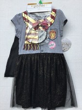 Girls HARRY POTTER Gryffindor Dress w Cape Tutu Skirt Headband Size 5T NWT