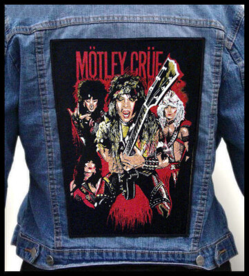 motley crue jacket patches