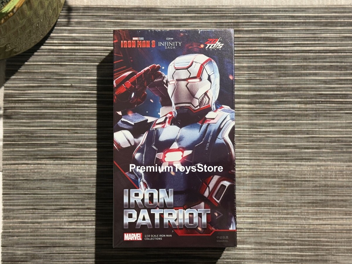 NEW* ZD Toys Iron Man 3 Iron Patriot 1.0 Action Figure 1/10
