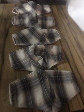 Set Of 5 Fabric Face Masks- 3 Soft Layers And Washable