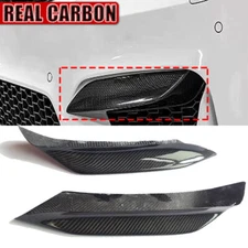 CARBON FIBER FRONT BUMPER UPPER FANG TRIM FOR 15-19 BMW F80 M3 F82 F83 M4 V2