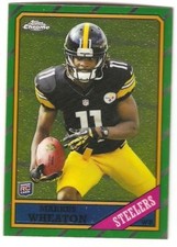 MARKUS WHEATON ROOKIE 2013 TOPPS CHROME 1986 VARIATION PITTSBURGH STEELERS