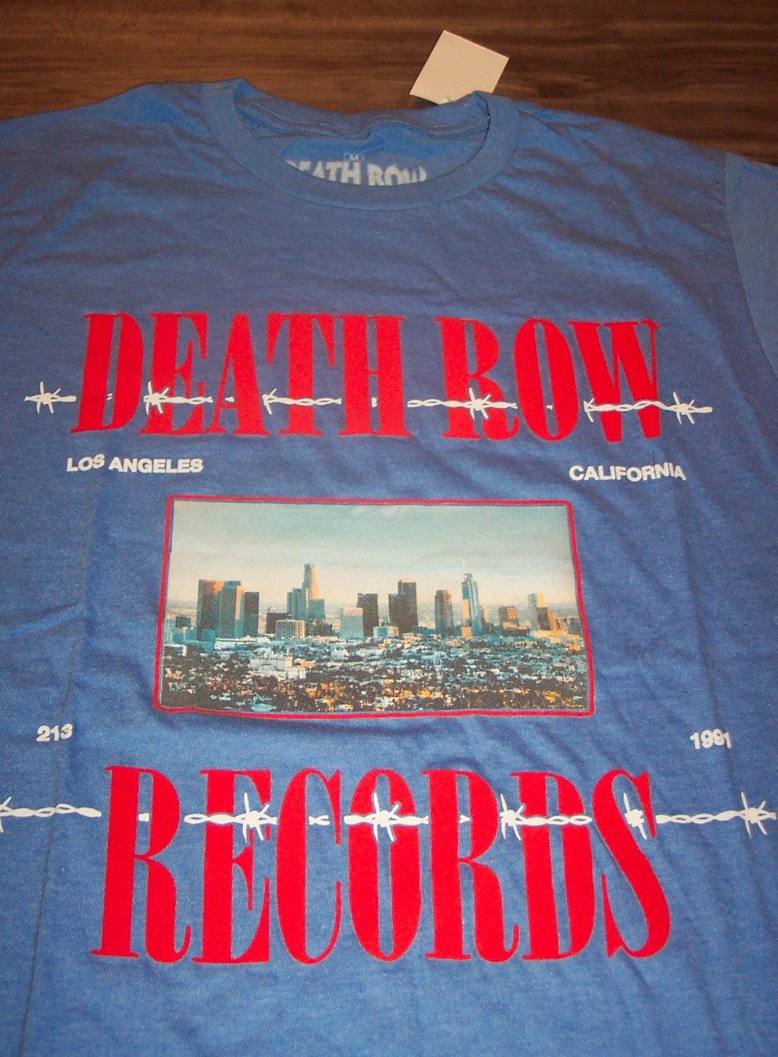 FILA DEATH ROW RECORDS T Shirt UOMO SMALL Hip Hop Rap NUOVA con TAG Los Angeles