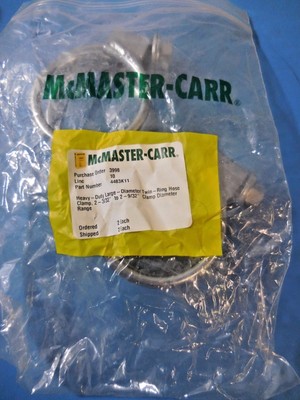 McMaster-Carr Heavy-Duty Large Diameter Twin-Ring Hose Clamps 2-3/32''-2-9/32''