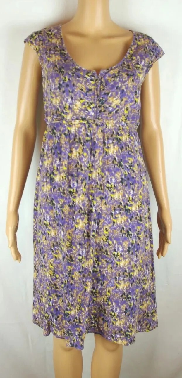 Eddie Bauer Multi- Colored Patterned Cap Sleeve S… - image 11