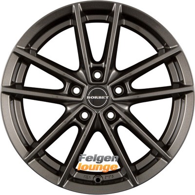 4x BORBET W Mistral Anthracite Glossy 6,5x16 ET50 5x108  