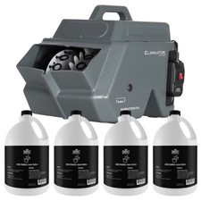 Eliminator Lighting BUBBLETRON EXL Bubble Machine with 4 Gallons Universal ...