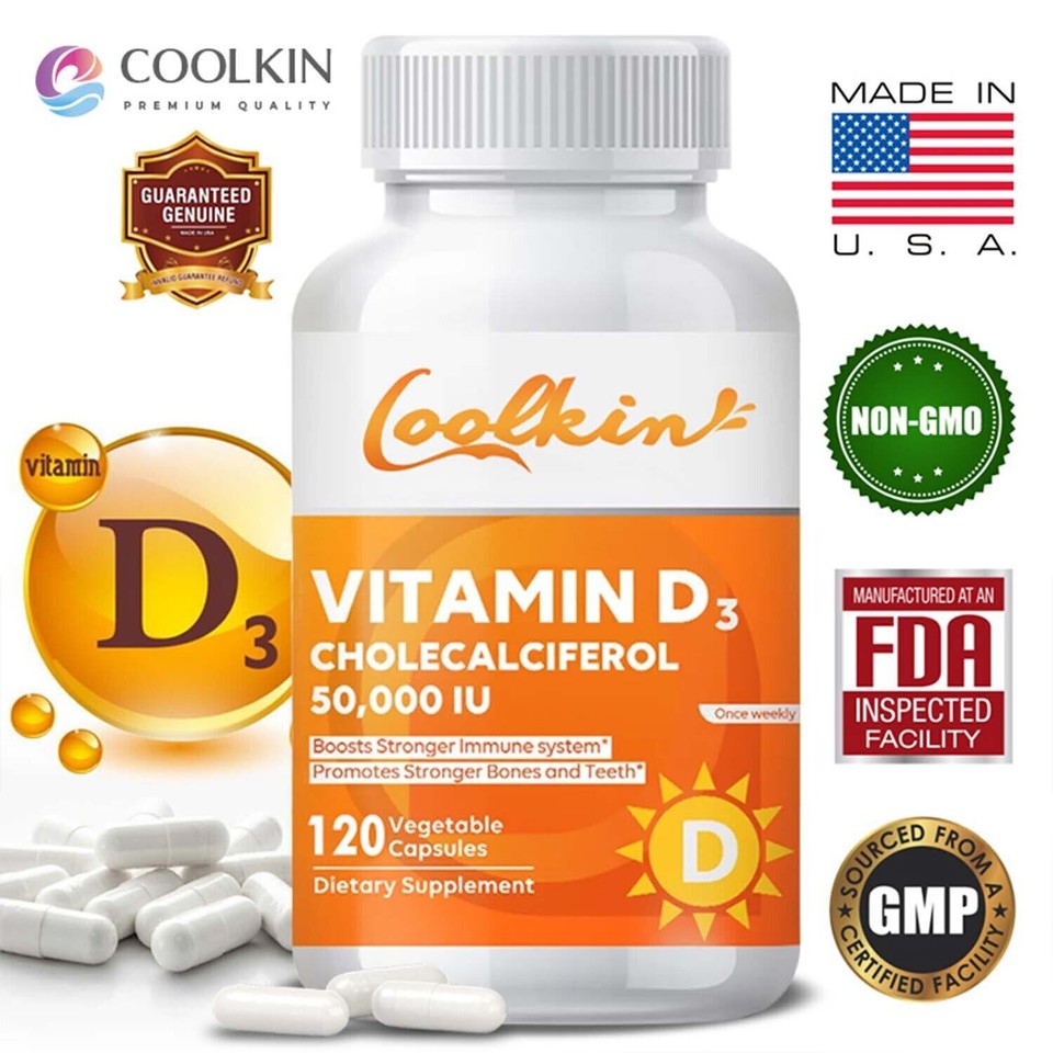 120 piezas de vitamina D3 colecalciferol 50.000 UI - huesos fuertes, salud