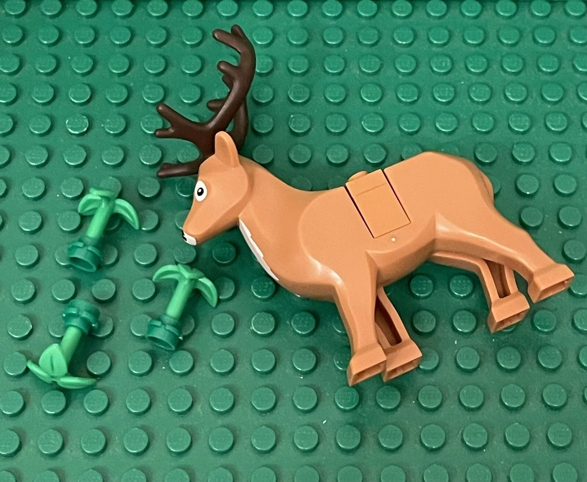 Lego Christmas Reindeer,Dark Brown Antlers Animal,3 Stem Plants W/ 3 | eBay