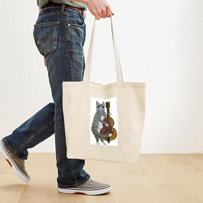 CafePress "I've Got A Cello" Natural Canvas Tote Bag - Reusable Shopping Bag (15"x18"x6")