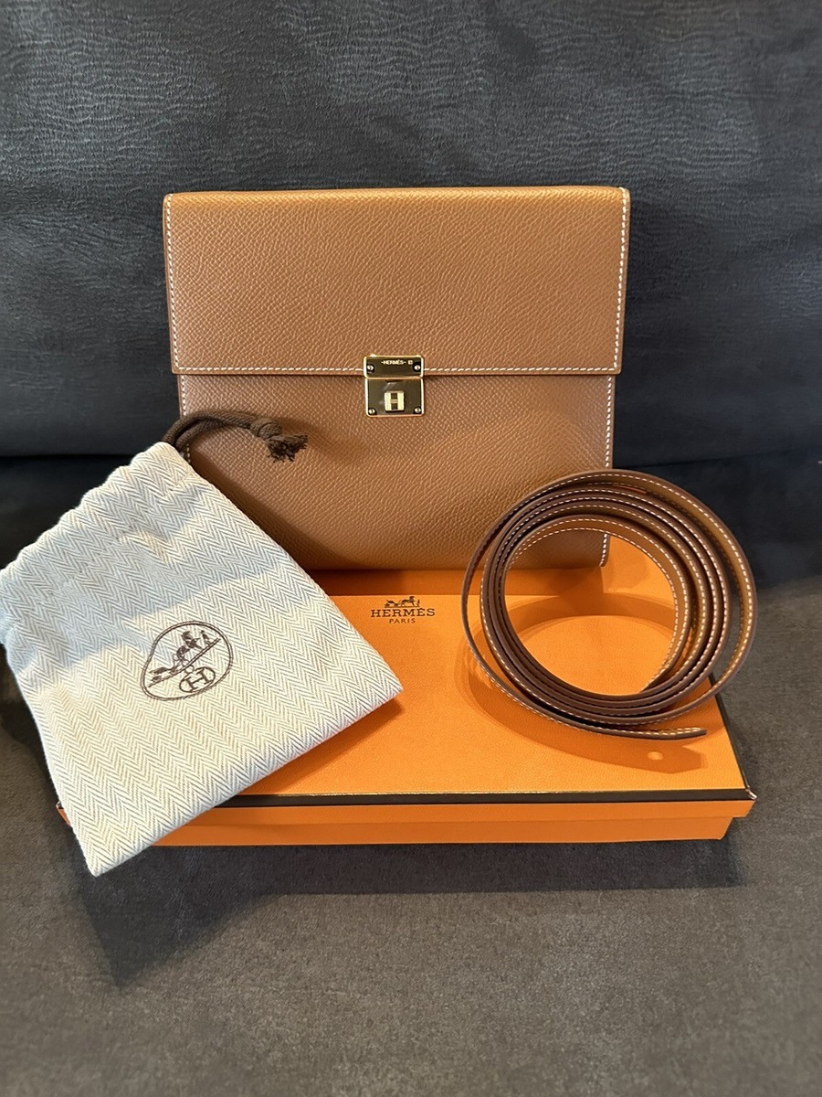 HERMES PHW Clic 16 Wallet Shoulder Bag Crossbody Chevre