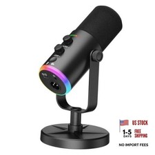 Dynamic Microphone, USB-C/XLR Podcast Recording PC Microphone for Podcast