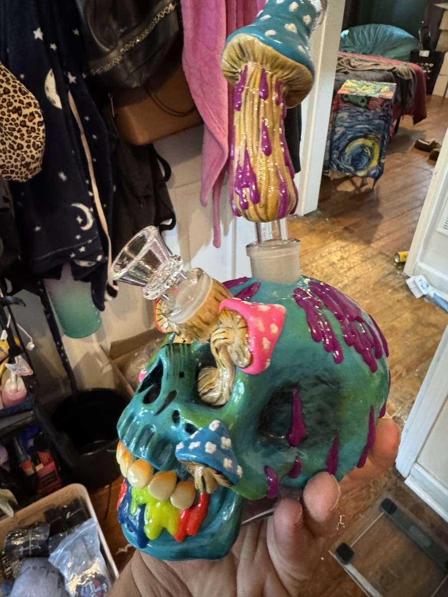 Phoenix Star 3D Bong Mushroom Skull Bong 11