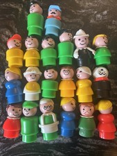 Vintage Fisher-Price Little People - Lot of 20 - Dog boys and girls, some damage
